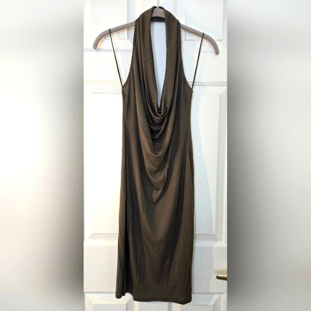 ( Haute Hippie ) NWOT Sexy Cowl Neck / Backless Dress